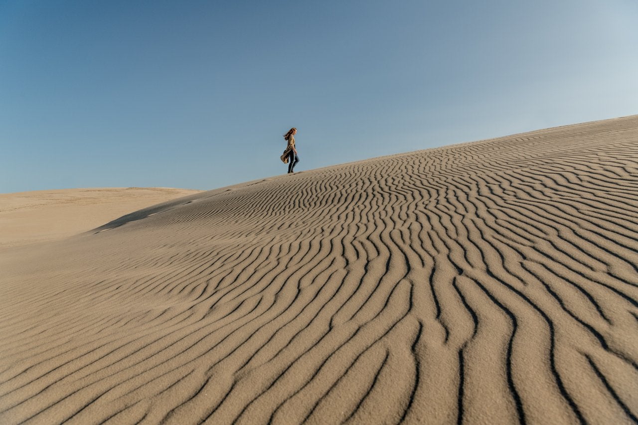 The shifting dunes consist of 3.5 million cubic metres of sand