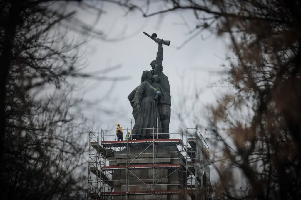 Bulgaria finally destroys Soviet army monument that has dominated the skyline for nearly 70 years