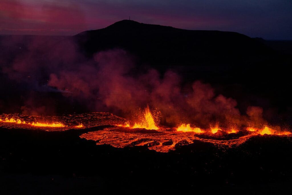 Iceland volcano eruption live: Lava flows into Grindavik as country faces ‘daunting’ time
