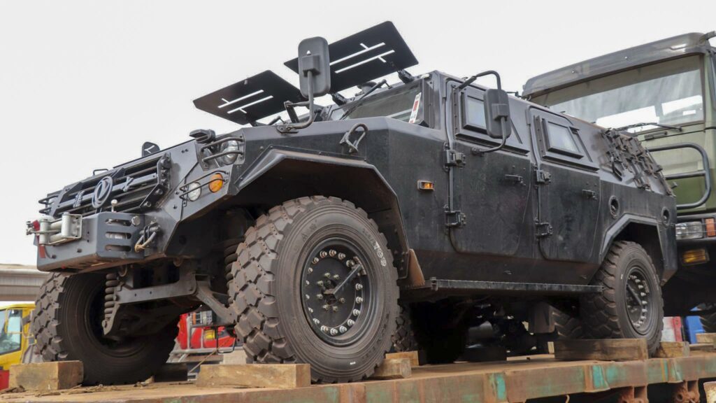 Central African Republic receives military vehicles from China and the US