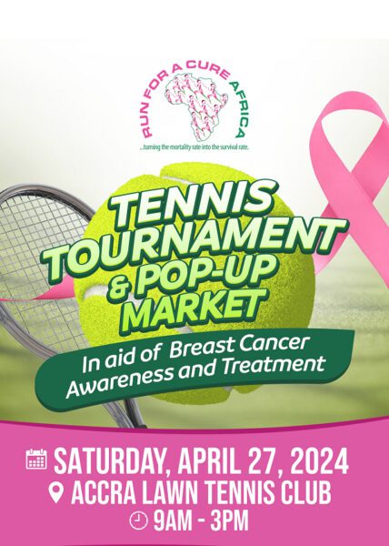 ‘Experience a day of tennis, market marvels, and meaningful moments’ – Run For A Cure Africa Ghana