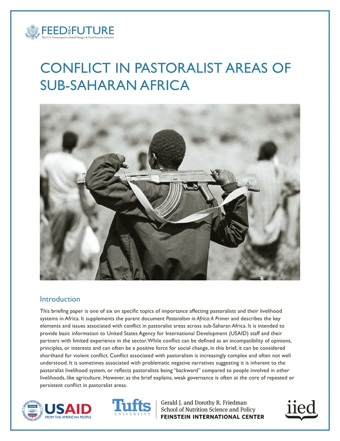 Conflict in Pastoralist Areas of Sub-Saharan Africa - Ethiopia