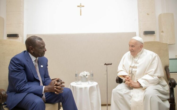 Kenya’s President Joins Pope Francis in Calling for “urgent end to violence” Globally, Highlights Sudan, DR Congo