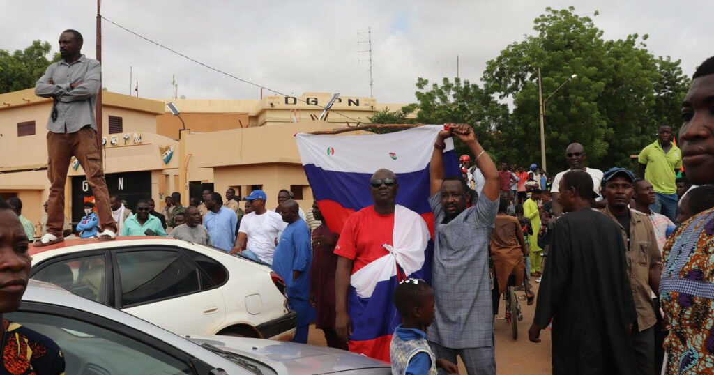 Niger coup leader gets support on the streets, with Russian flags waving, and from other post-coup regimes