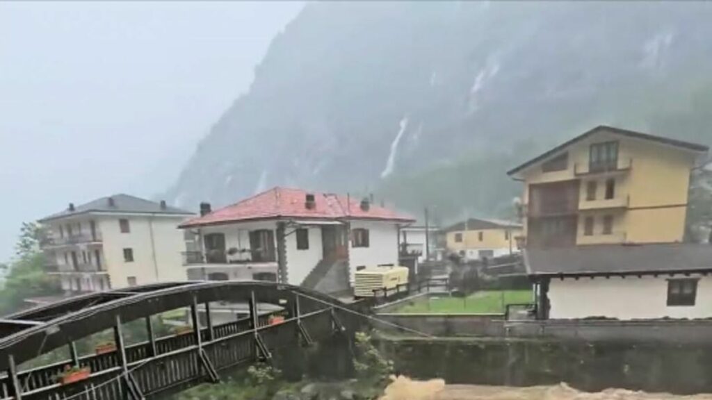 Italy: Village floods due to torrential rain | World News - Sky News