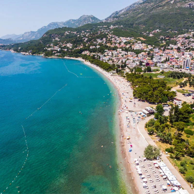 Coastline of Bar, Montenegro