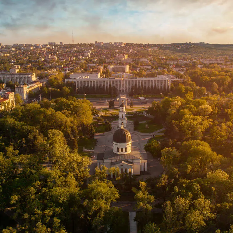 Aerial View Of Central Chisinau, Capital Of Moldova, Eastern Europe.jpg