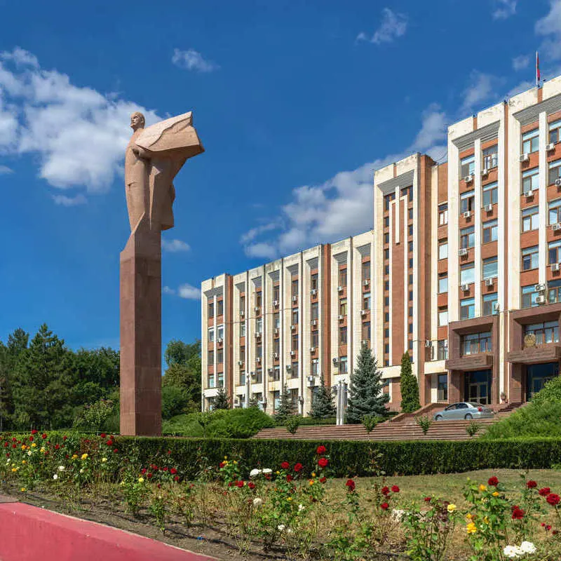 Lenin Monument In The Unrecognized Transnistria, Moldova