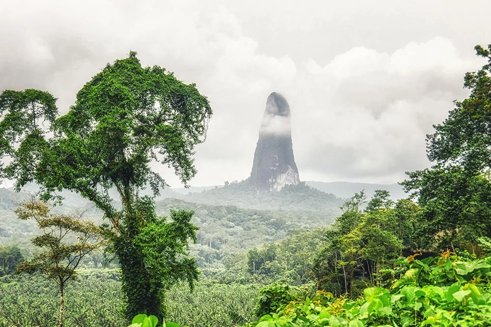 Mountain peak of Cão Grande, São Tomé and Príncipe