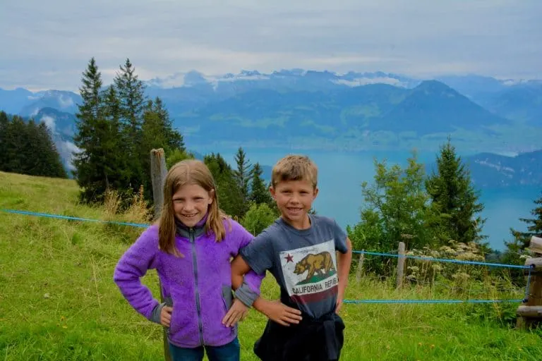 Switzerland Travel with Kids to Mount Rigi and Lake Lucerne