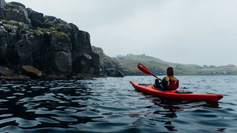Kayaking has become a popular activity in the Faroe Islands.