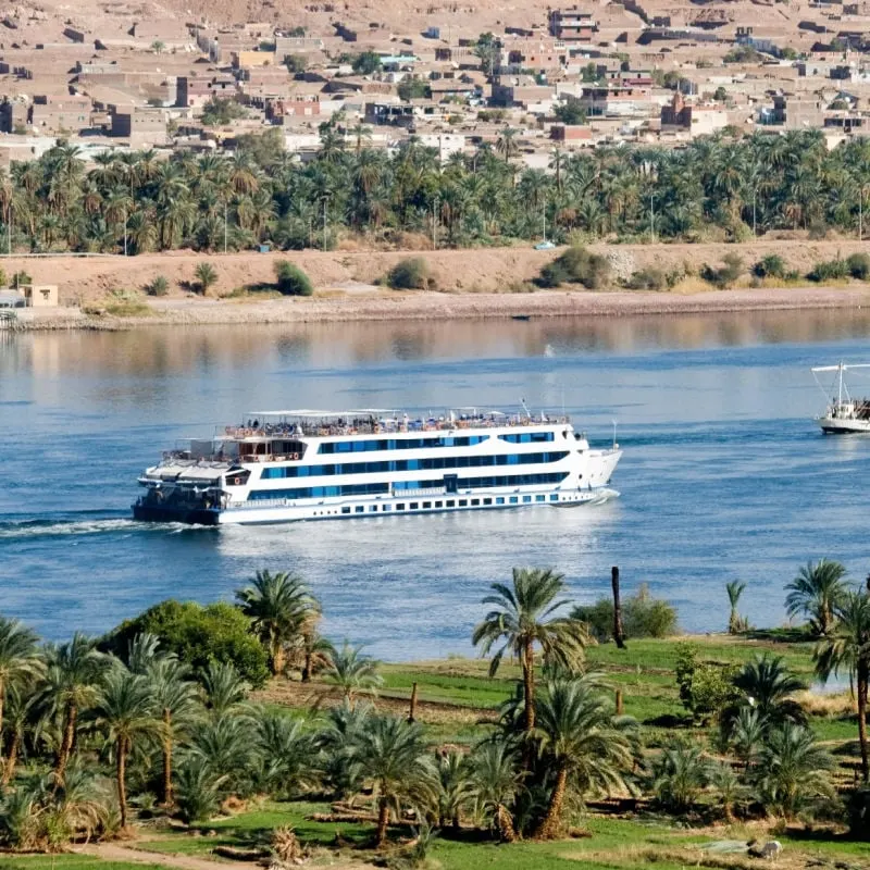 Boat in an Egyptian River