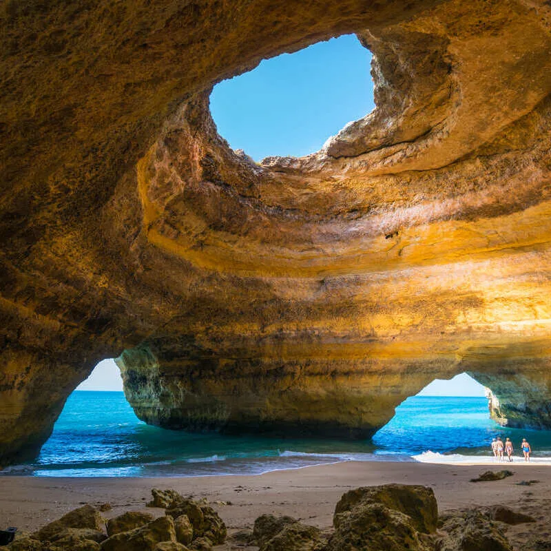 Benagil Cave In The Algarve, Southern Portugal, Southern Europe