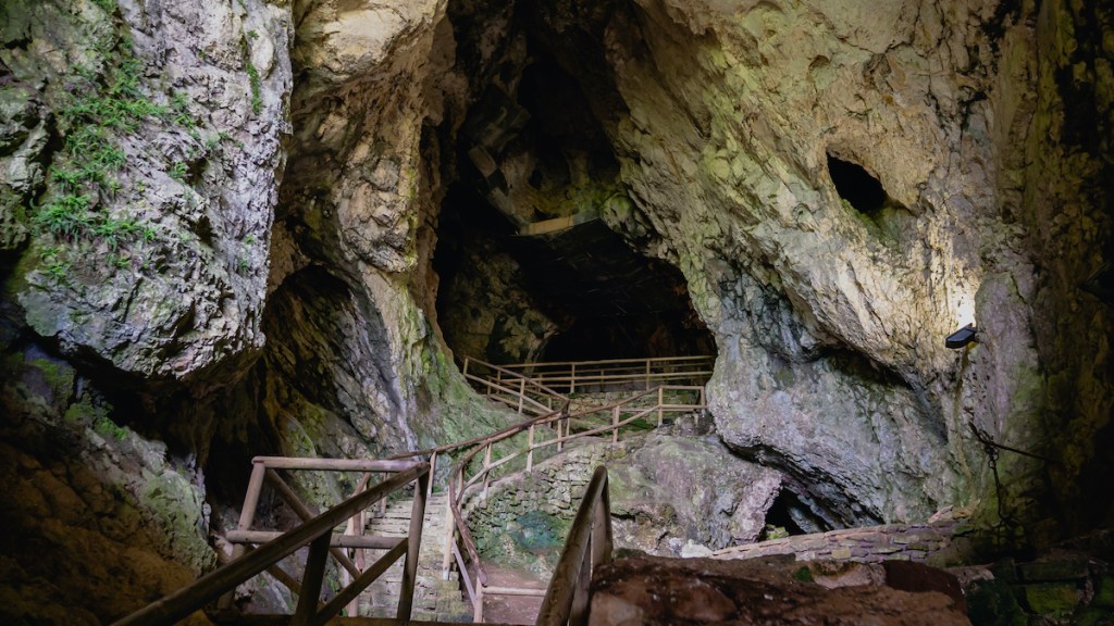 The caves under Predjama Castle