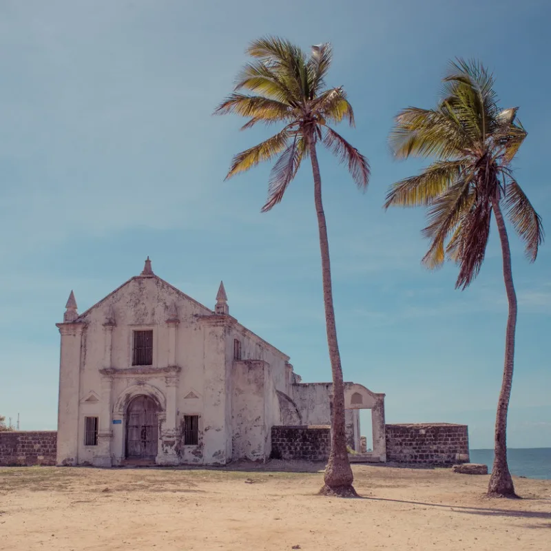 Old Colonial Era Christian Church In Mozambique