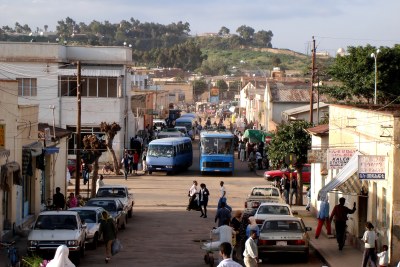 A street in Asmara, Eritrea.