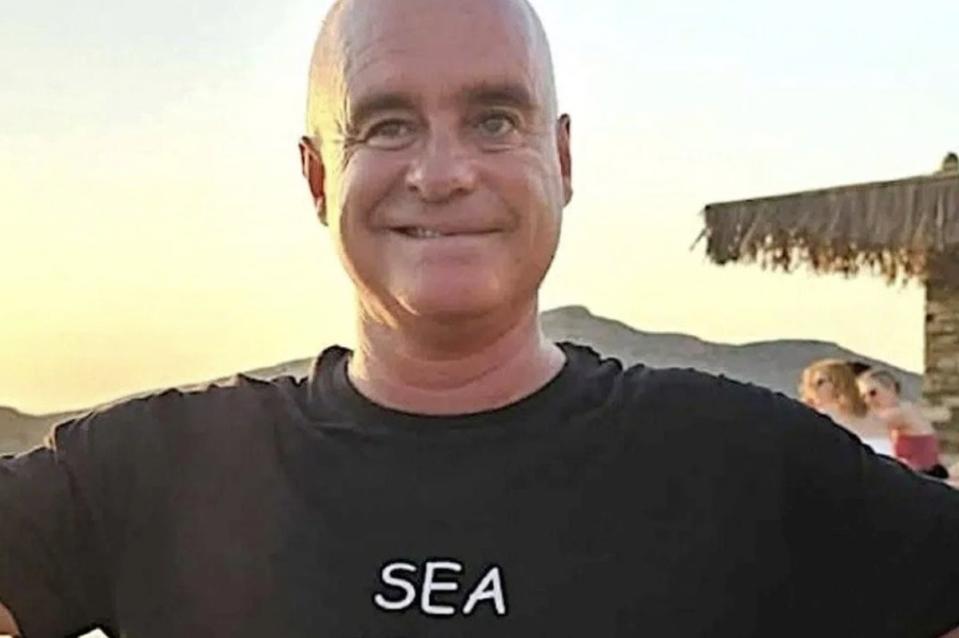 Eric Calibet, 59, had been vacationing on the island but was reported missing by a friend on Tuesday afternoon (Municipality of Amorgos)