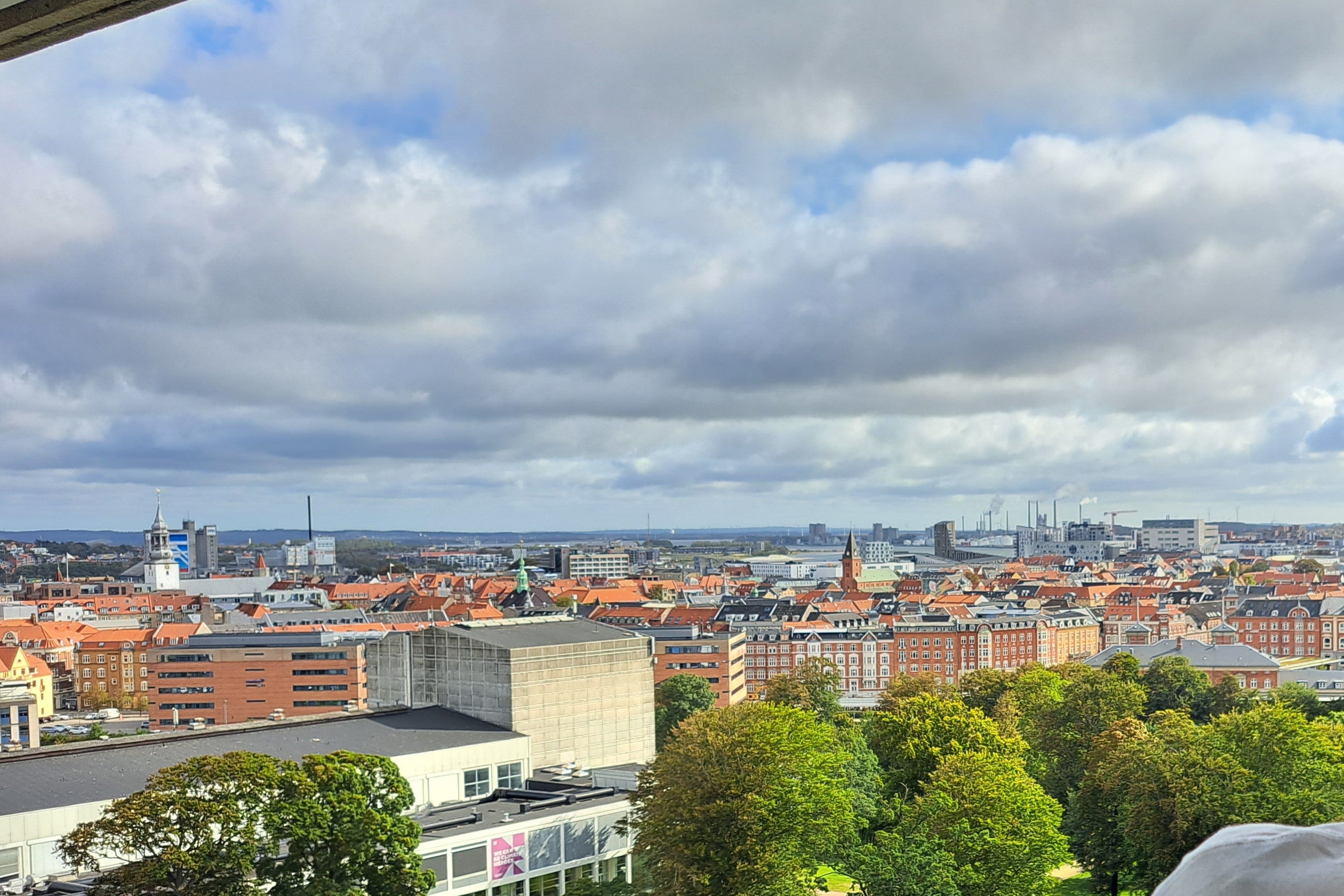 The view from Hotel Comwell Hvide Hus Aalborg
