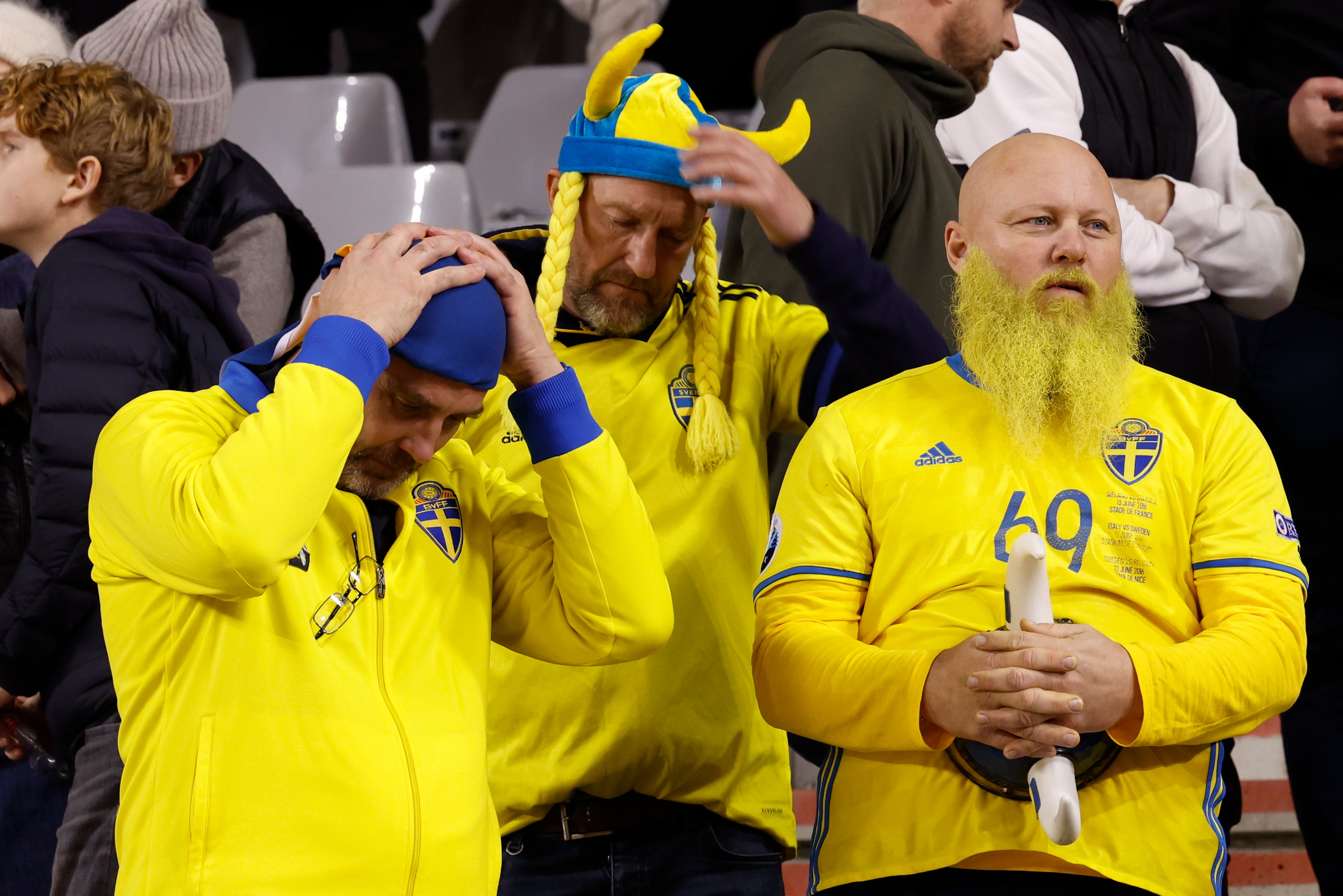 The attack occurred just three miles from Sweden’s football match against Belgium