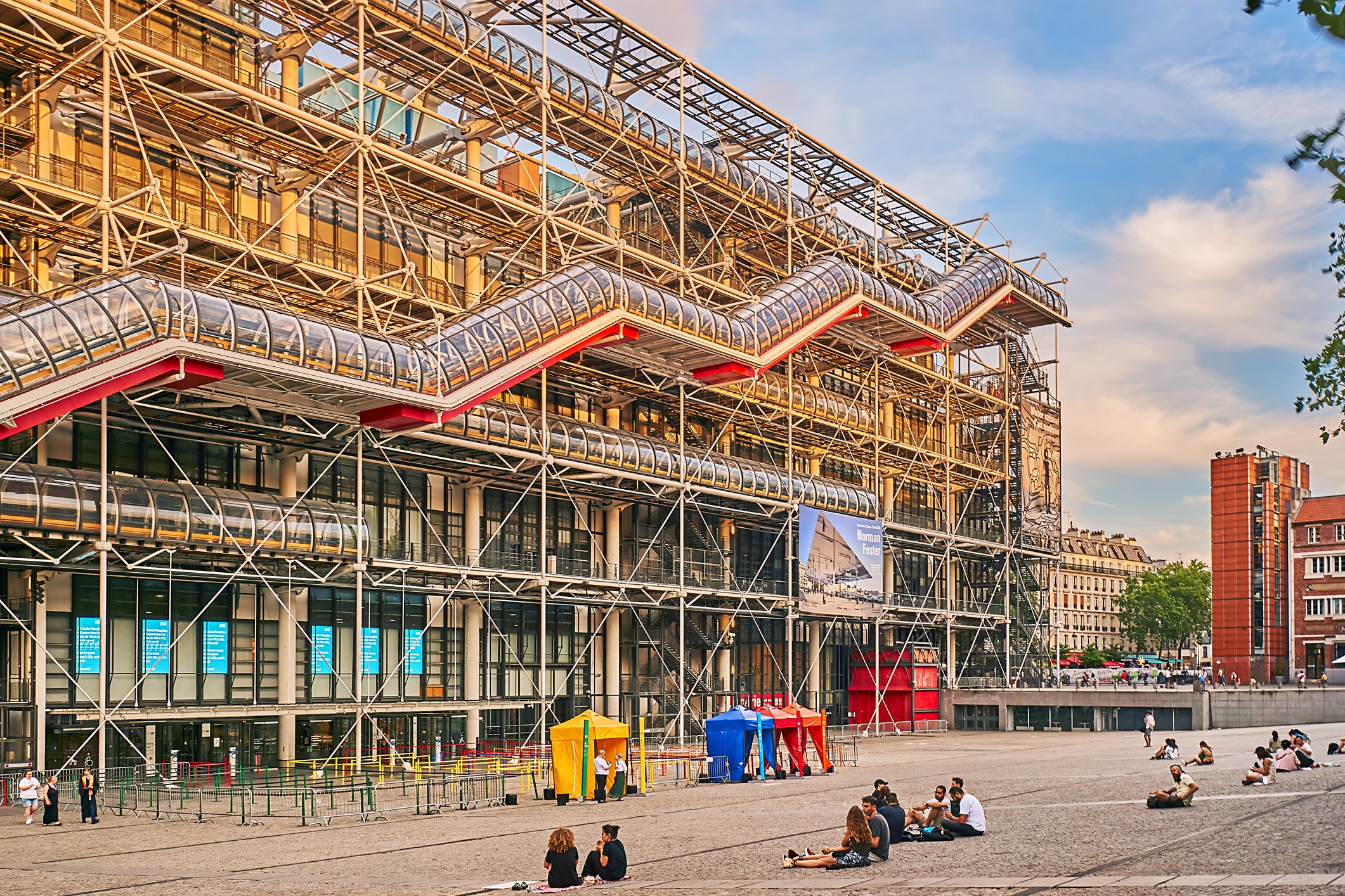 The distinctive Centre Pompidou is home to France’s National Museum of Modern Art