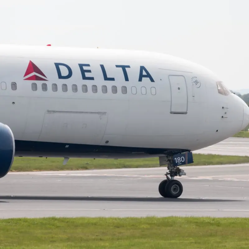 Delta Planes On Runway, Unspecified Location