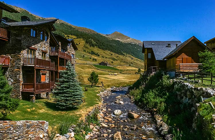 The town of Ordino in Andorra