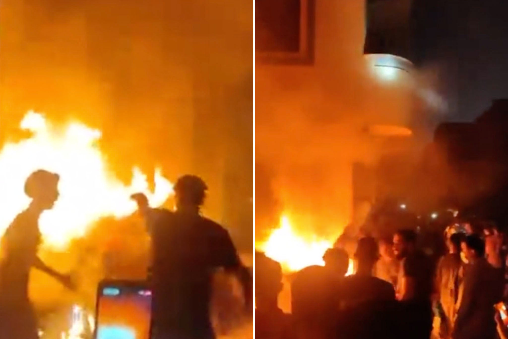 Protesters set fire to the house of Derna’s mayor, Abdulmenam al-Ghaithi, on Monday evening