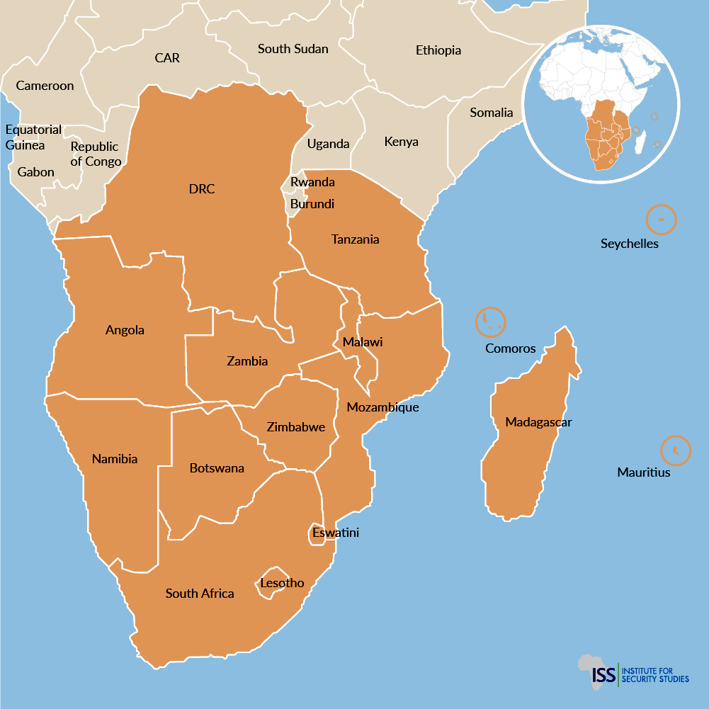  Southern African Development Community countries