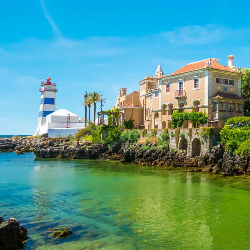 Small Town Of Cascais On The Atlantic Coast, Metropolitan Region Of Lisbon, Portugal, Southern Europe