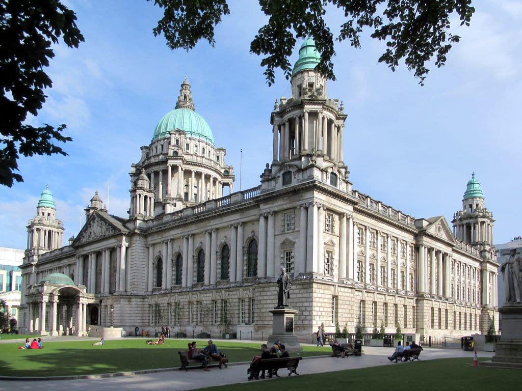 Belfast City Hall, one of the most historic buildings in the Irish capital.