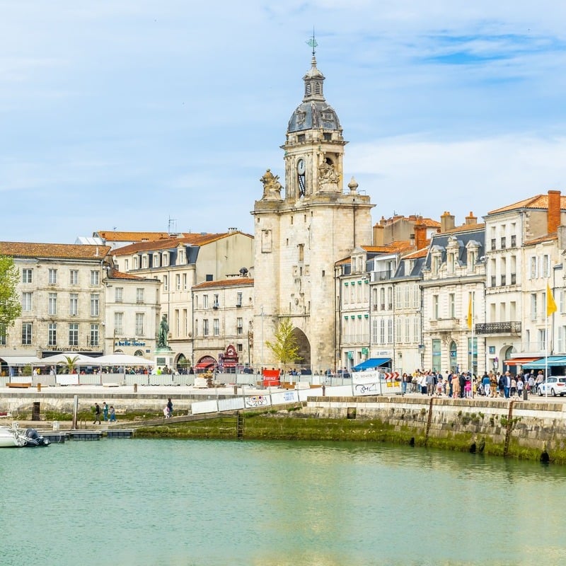 Historic Church In La Rochelle, France, Europe