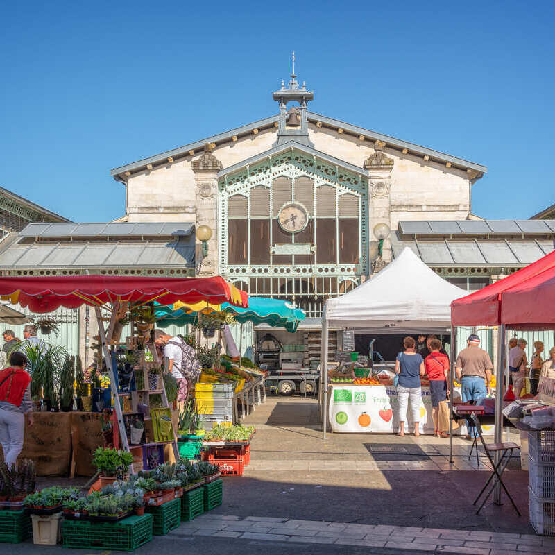 Old Market In La Rochelle, France, Europe