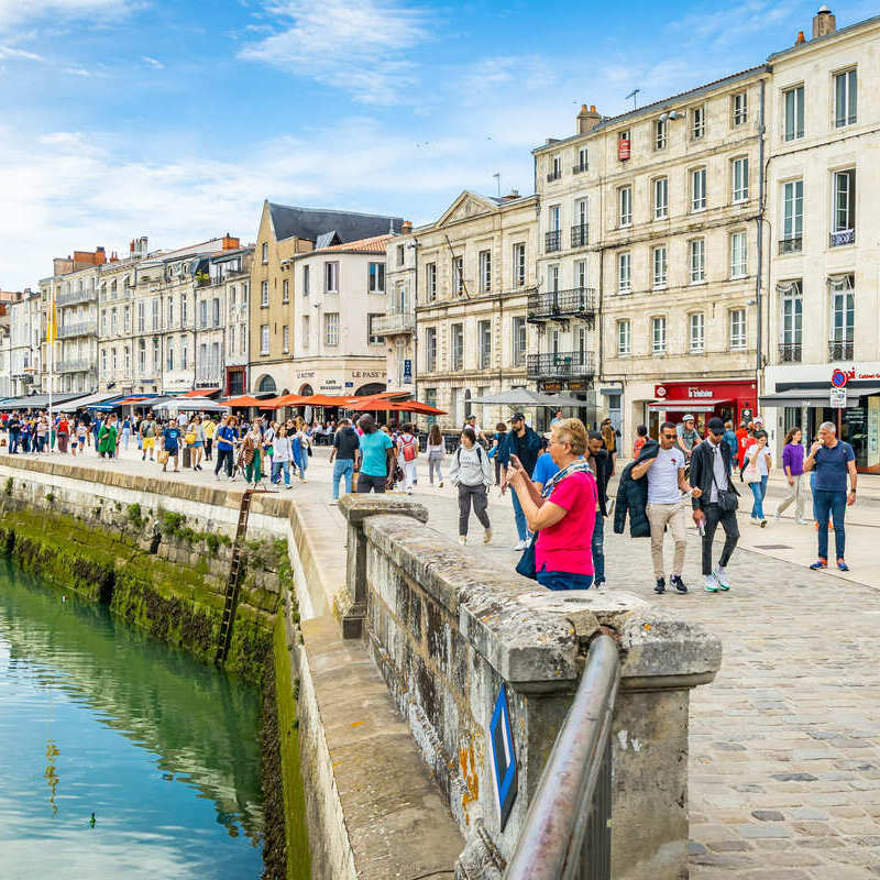 Scenic Waterfront In La Rochelle, France, Europe