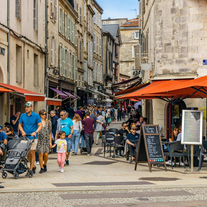 Old Town La Rochelle In France, Europe