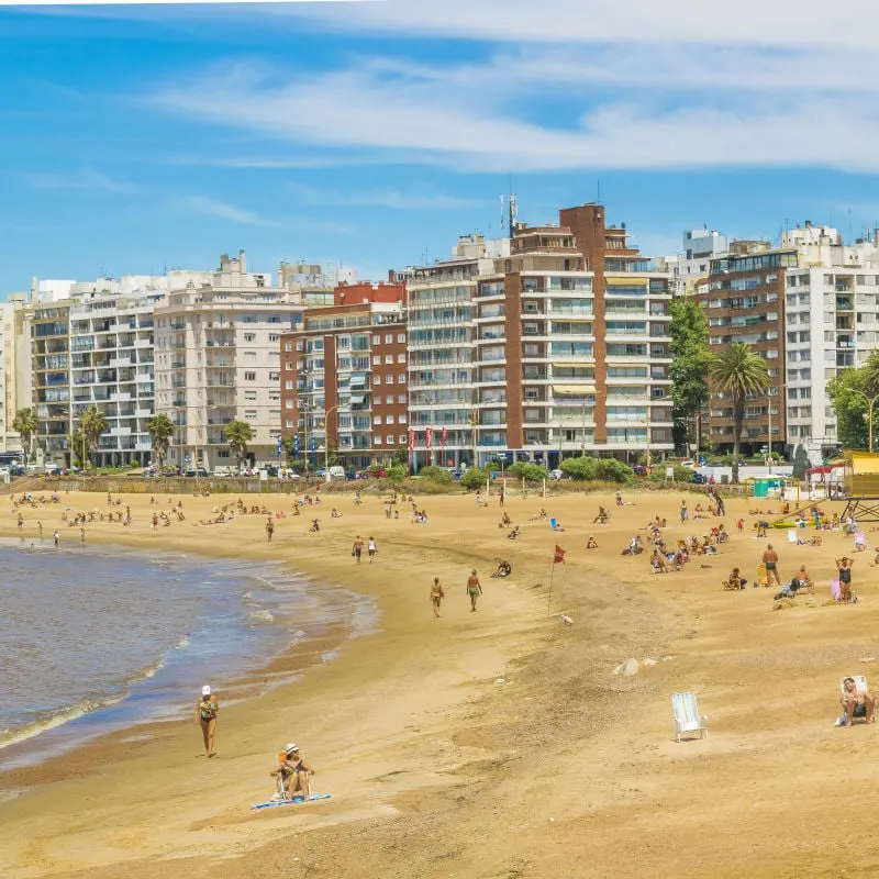 Montevideo Beach In Uruguay, Latin America