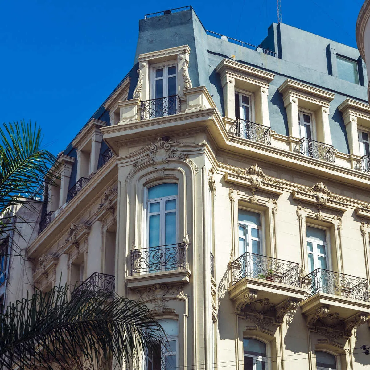 Belle Epoque Building In Montevideo, Uruguay, South America