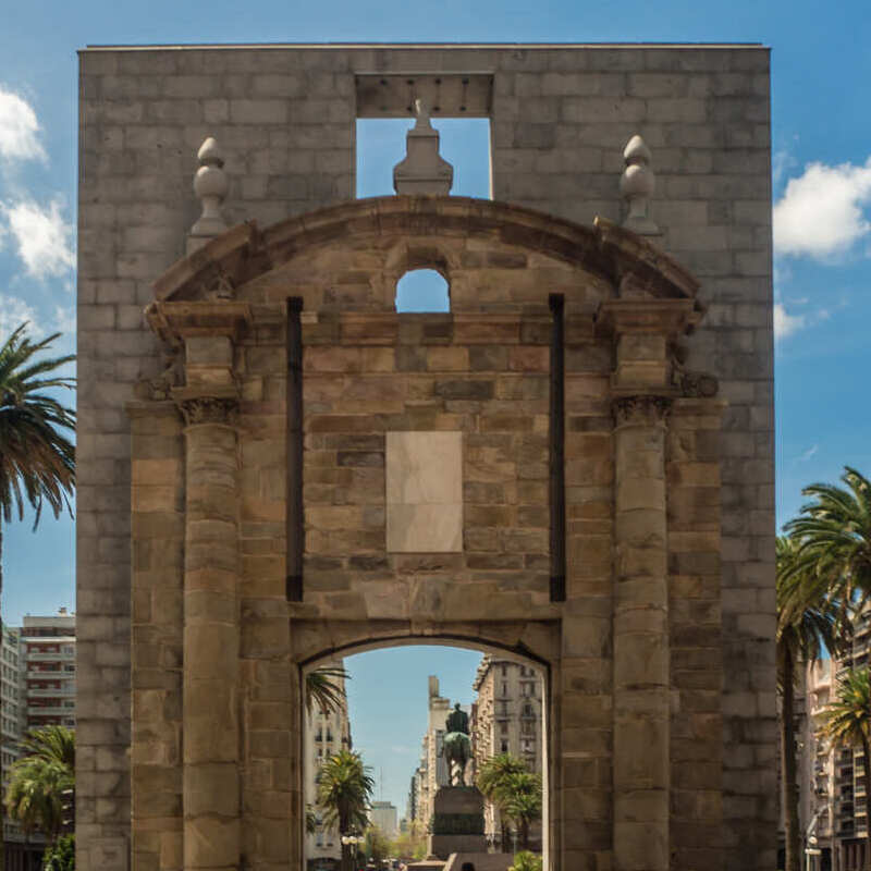 Remnant Of A City Wall In Montevideo, Uruguay, South America