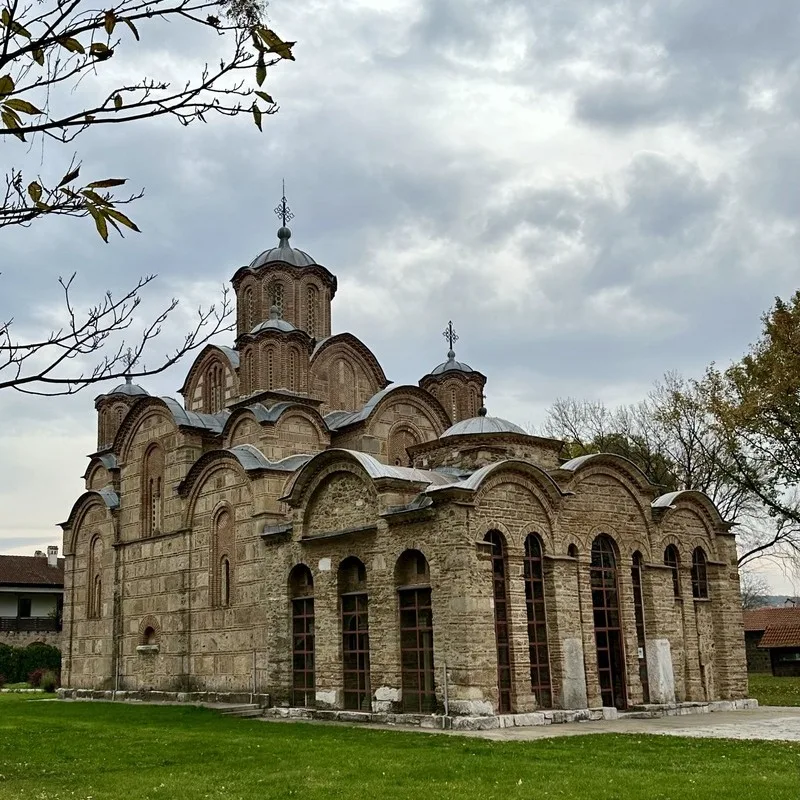 Serbian Orthodox Gracanicka Monastery In Kosovo, Eastern Europe