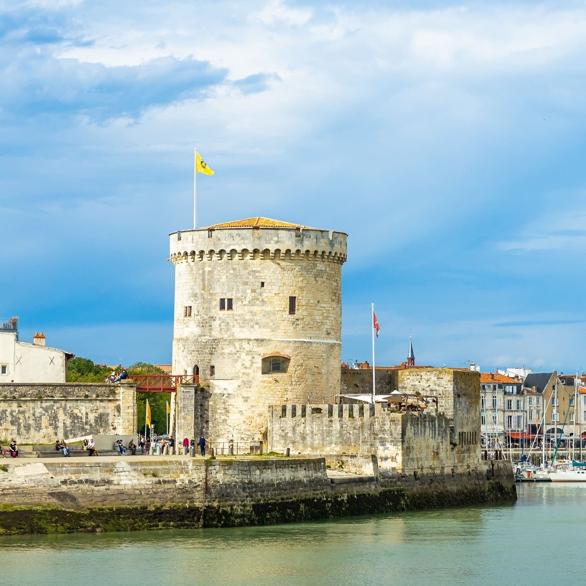 Watch Tower In La Rochelle Harbor, France, Europe