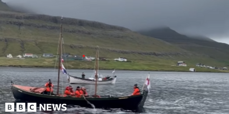 The Naddoddur set off from the Faroe Islands on 24 August
