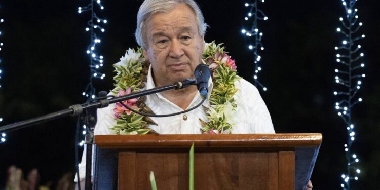 UN chief: Pacific territories face climate 'annihilation'