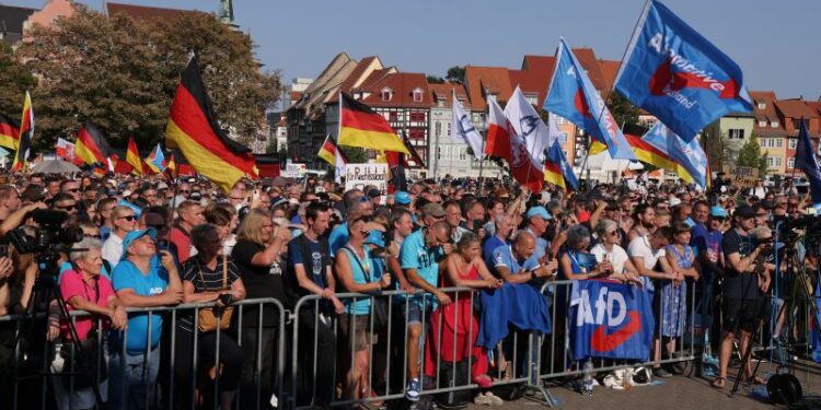 AfD becomes first far-right party to win German state election since 1945