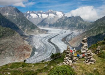 Switzerland’s ebbing glaciers show a new, strange phenomenon: Holes reminiscent of Swiss cheese – The Daily Progress