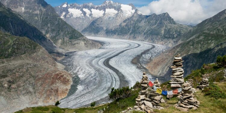 Switzerland’s ebbing glaciers show a new, strange phenomenon: Holes reminiscent of Swiss cheese – The Daily Progress