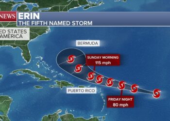 Tropical Storm Erin expected to become a hurricane Friday as Tropical Storm Watches in effect for Caribbean – FOX Weather